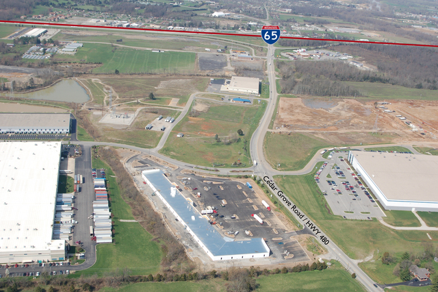 Cedar Grove Center looking west to I-65