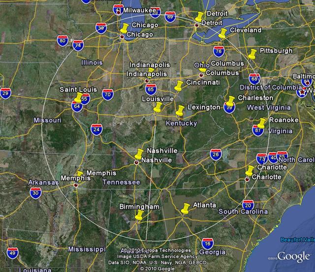 12911 South Preston Highway - Radius Markers 12911 South Preston Highway - Radius Markers
